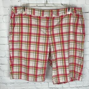 New York & Company Plaid Bermuda Shorts  Size 14
